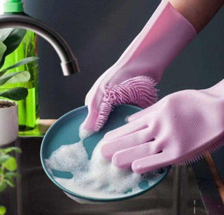 Magical Silicon Washing Gloves
